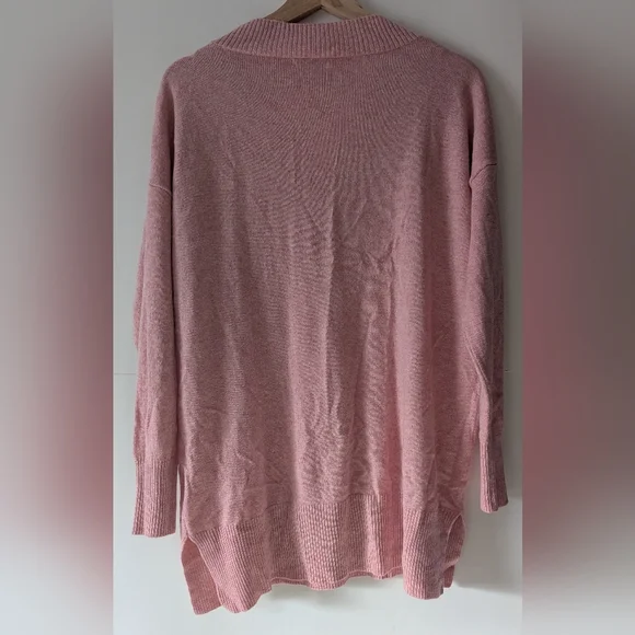 Woolovers Cashmere & Merino Wool Tunic Sweater Light Pink Large Large (US 12/14) - Picture 6 of 13